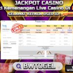 BUKTI JACKPOT LIVE CASINO BACCARAT TERPERCAYA DI INDONESIA TGL 27-07-2024