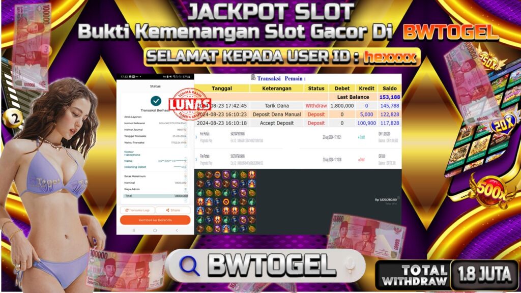 BUKTI JACKPOT SLOT FIRE PORTALS TERPERCAYA DI INDONESIA TGL 23-08-2024