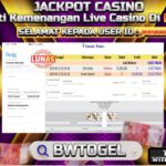 BUKTI JACKPOT LIVE CASINO BACCARAT A TERPERCAYA DI INDONESIA TGL 20-08-2024