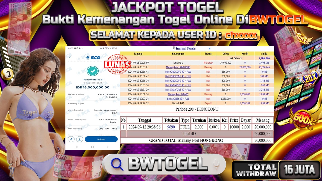 BUKTI JACKPOT TOGEL POOL HONGKONG TERPERCAYA DI INDONESIA TGL 13-09-2024