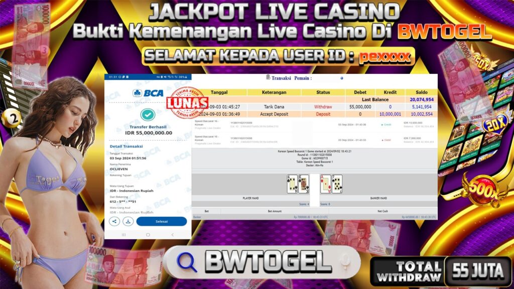 BUKTI JACKPOT SPEED BACCARAT 16 TERPERCAYA DI INDONESIA TGL 03-09-2024