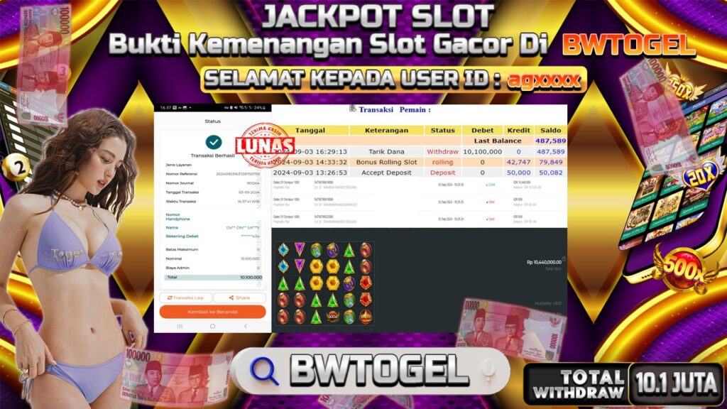 BUKTI JACKPOT SLOT GATES OF OLYMPUS 1000 TERPERCAYA DI INDONESIA TGL 03-09-2024