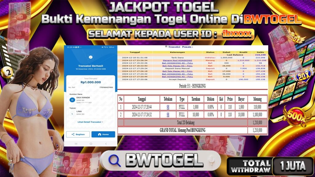 BUKTI JACKPOT TOGEL HONGKONG TERPERCAYA DI INDONESIA TGL 18-12-2024