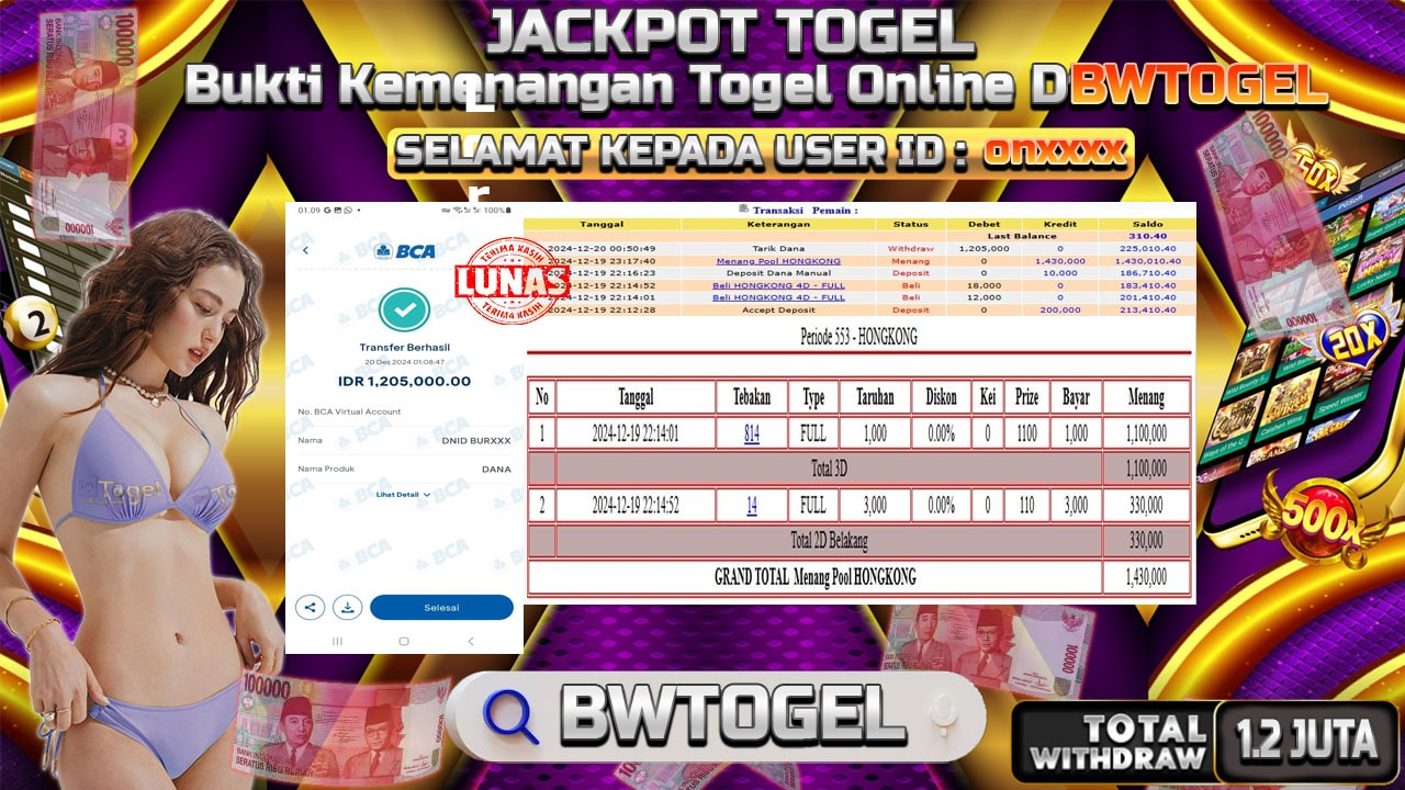 BUKTI JACKPOT TOGEL HONGKONG TERPERCAYA DI INDONESIA TGL 20-12-2024